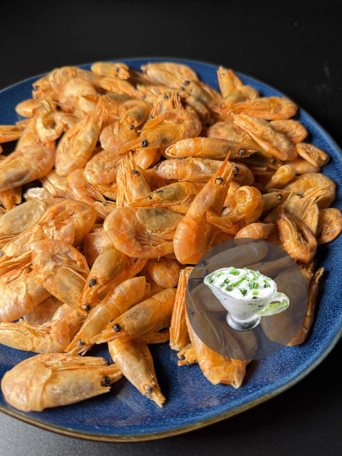 Dried shrimp medium (Sour cream and herbs)