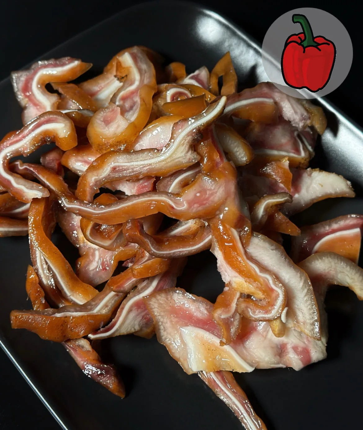 Pork ears with paprika