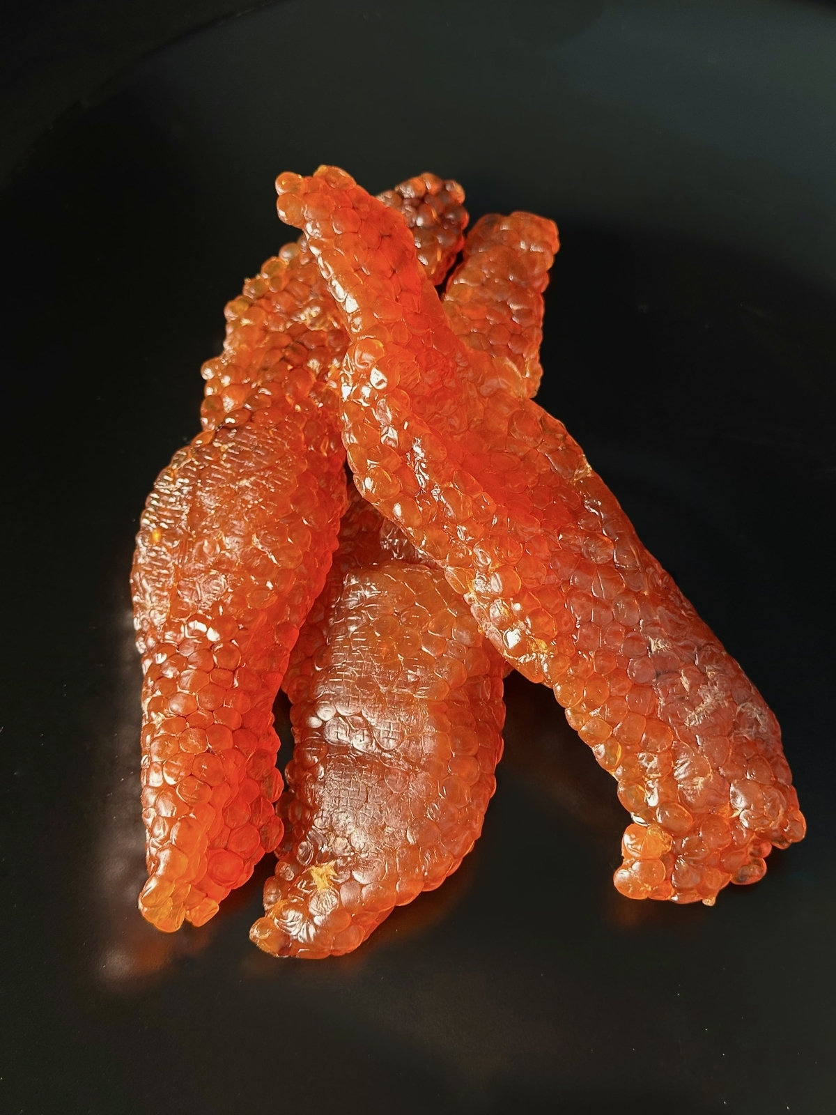 Dried chum salmon caviar